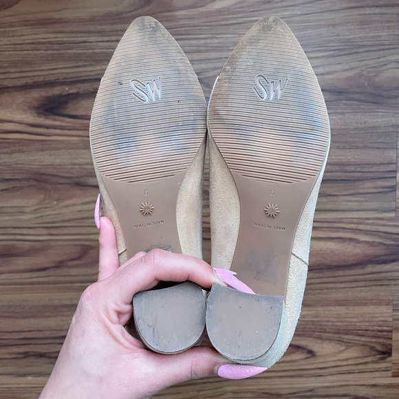 Stuart Weitzman gold cap toe booties - Picture 2 of 6